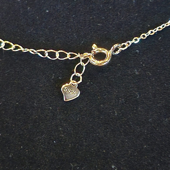 Radiant Moissanite 925 Sterling Siver Gold Key Pendant Necklace #30 - Picture 3 of 4